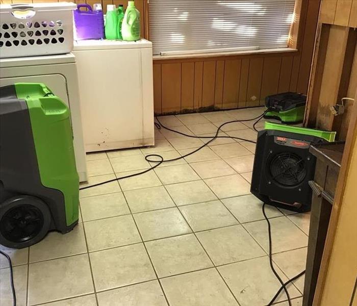 Clean tile after SERVPRO remediated the Biohazard