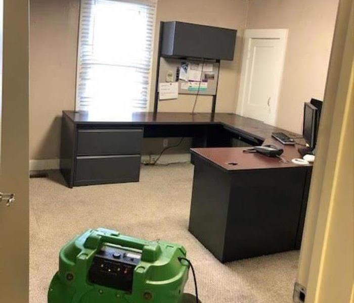 Clean office space after SERVPRO came in
