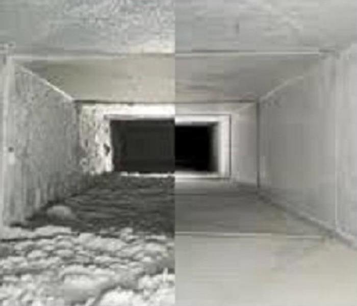before and after picture of dirty air duct